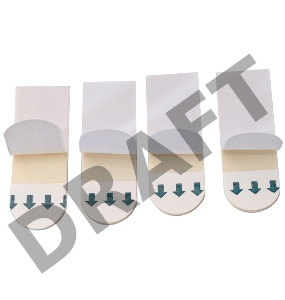 Полоски для плакатов Unibob двусторонние самоклеящиеся белый полиэтилен (упак: 4шт) (49003)