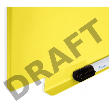 Демонстрационная доска Rocada SkinColour 6420R-1016 магнитно-маркерная лак 75x115см желтый