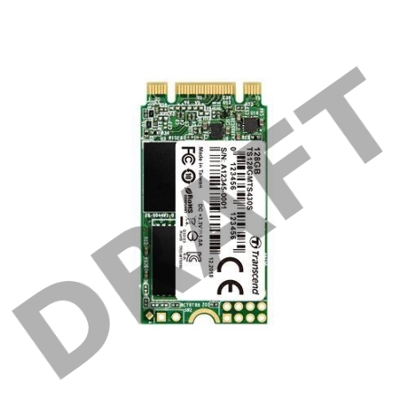 Твердотельный накопитель Transcend 128GB M.2 SSD MTS 430 series (22x42mm) with DRAM cache R/W 560/500 MB/s