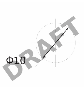 Индикатор Ø10  12V  красный  REXANT