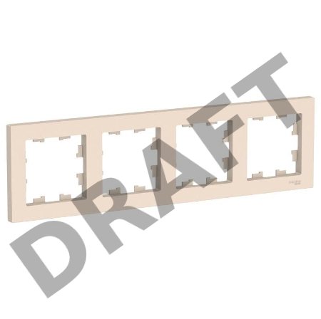 Рамка 4-м ATLAS DESIGN универс. беж. SchE ATN000204