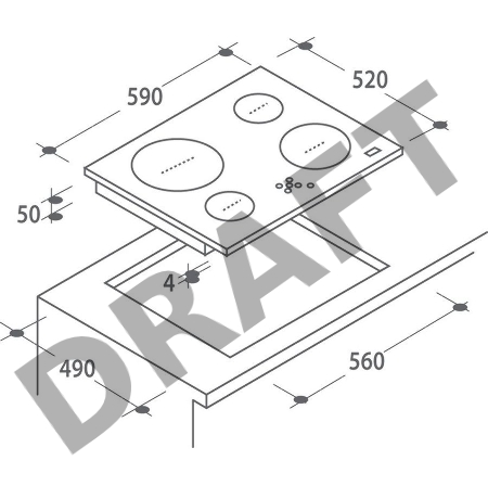 Встраиваемый комплект Candy FCP605XL/ECH64CC черный