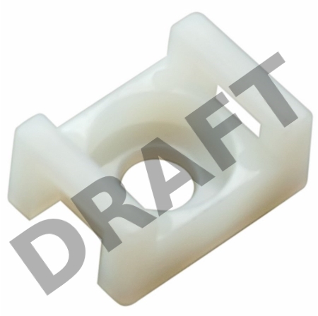 Площадка для крепления стяжки REXANT (ПС-2) 22x16 мм, белая, упаковка 10 шт.