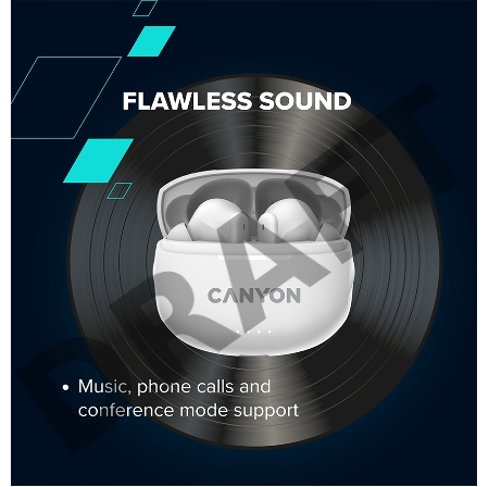 Беспроводные вкладыши наушники  CANYON TWS-8, Bluetooth headset, with microphone
