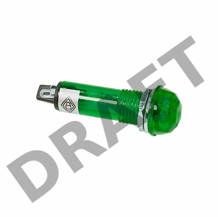 Индикатор ГРАНЕНЫЙ  Ø10.2  220V  зеленый  REXANT