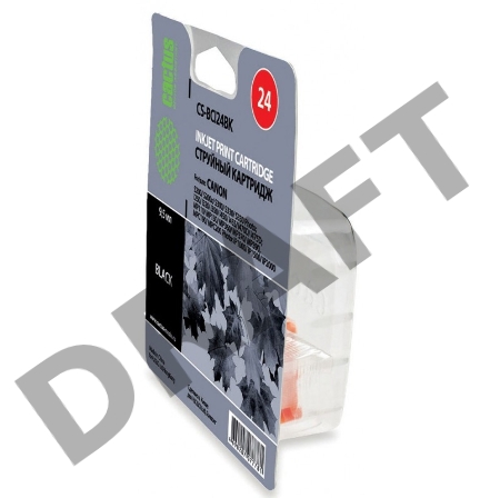 Картридж струйный Cactus CS-BCI24BK черный для Canon S200 S200x S300 S330 i250 i320 i350 (9,2ml)