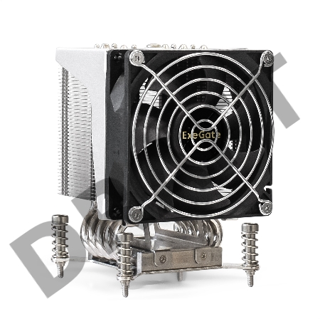 Кулер ExeGate EX293434RUS ESNK-P0051AP4.PWM.4U.115x.Cu (Al+Cu, 4U, 5 тепл. трубок, LGA1150/1151/1155/1156/1200, TDP 165W, Fan 75mm, PWM, 1900-3800RPM, 2 ball bearing, 4pin, 44db, 650г, на винтах, с термопастой, Retail box)