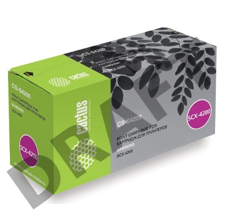 Тонер Картридж Cactus CS-S4200S черный для Samsung SCX-4200 (3000стр.)