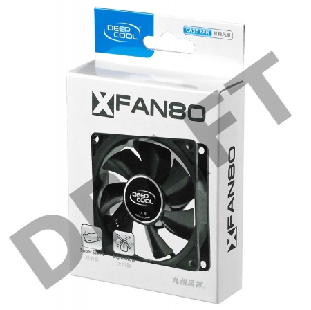 Вентилятор Deepcool XFAN 80 80x80x25mm 4-pin (Molex)20dB 82gr Ret