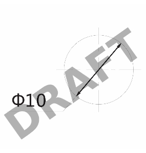 Индикатор ГРАНЕНЫЙ  Ø10.2  220V  красный  REXANT