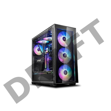Корпус Deepcool MATREXX 70 ADD-RGB 3F без БП, большое боковое окно, 3xRGB LED 120мм ветилятора спереди, RGB LED спереди, черный, E-ATX Корпус Deepcool MATREXX 70 ADD-RGB 3F без БП, большое боковое окно, 3xRGB LED 120мм ветилятора спереди, RGB LED спереди, черный, E-ATX