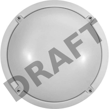 Светильник светодиодный ЖКХ Онлайт 71686 OBL-R1-12-4K-WH-IP65-LED