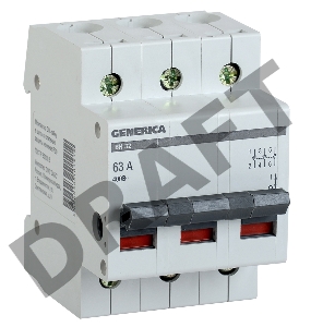 Выключатель нагрузки Iek MNV15-3-063 (мини-рубильник) ВН-32 3Р 63А GENERICA