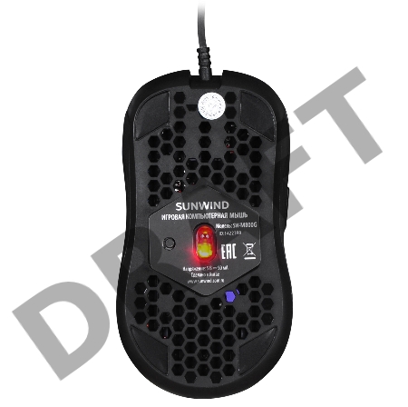 Мышь SunWind SW-M800G черный оптическая (3200dpi) USB для ноутбука (6but)