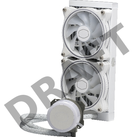 Система охлаждения Cooler Master ML240 ILLUSION White Edition 27mm wide radiator,120mm ARGB Gen2 fan*2,Pump ARGB Gen 2 LED