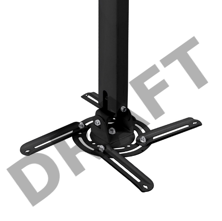 Кронштейн для проектора Buro PR05-B черный макс.13.6кг потолочный поворот и наклон