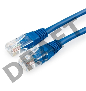 Патч-корд медный UTP Cablexpert PP10-3M/B кат.5e, 3м, литой, многожильный (синий)