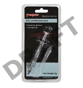 Термопаста ExeGate ETD-14WMK Daimond, шприц с лопаткой, 2г