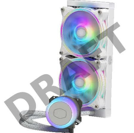 Система охлаждения Cooler Master ML240 ILLUSION White Edition 27mm wide radiator,120mm ARGB Gen2 fan*2,Pump ARGB Gen 2 LED