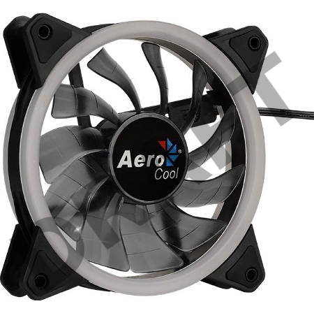 Вентилятор Aerocool REV RGB , 120x120x25мм, 16,8 млн. цветов, RGB подсветка в виде двойного кольца, 3-Pin, 1200 об/мин, 41,3 CFM, 15,1 дБА