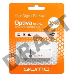 Флэш Диск USB 2.0 QUMO 16GB Optiva 02 White QM16GUD-OP2-white