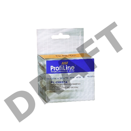 Картридж PL-C6657A для принтеров HP DJ 450/2400/5550/7150/7350/7550/PSC/1110/OJ 4105/Fax 1240 Color водные ProfiLine