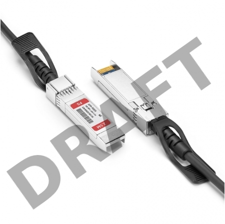 Твинаксиальный медный кабель 2.5m (8ft) FS for Mellanox MCP21J3-X02AA Compatible 10G SFP+ Passive Direct Attach Copper Twinax Cable P/N