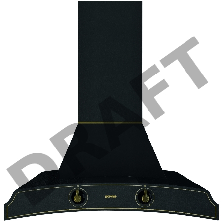Вытяжка каминная Gorenje Classico DK63MCLB черный управление: тактовое (1 мотор)