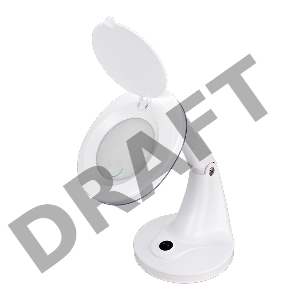 Лупа настольная 3D+12D REXANT с подсветкой 48 LED, белая