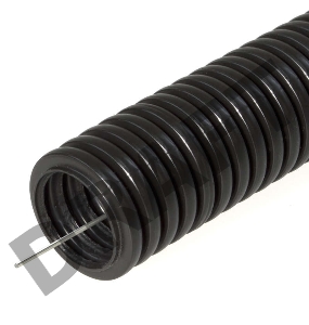 Труба гофрированная ПНД d40мм с протяж. черн. (уп.25м) Урал Пак ГФ-1100040-025