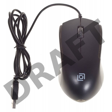 Мышь Oklick 245M черный оптическая (1000dpi) USB (3but)