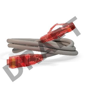 Патч-корд Hyperline UTP, Cat.5e, LSZH, 1.5 м, серый