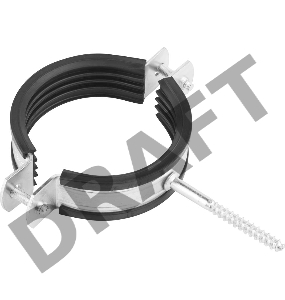 Зубр Хомут трубный оцинкованный, с шурупом, 2 1/2