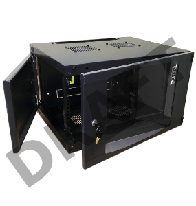 Шкаф настенный Next, 15U 550x450, стеклянная дверь, черный