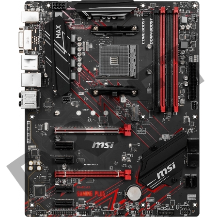 Материнская плата AMD B450 SAM4 ATX B450 GAMING PLUS MAX MSI