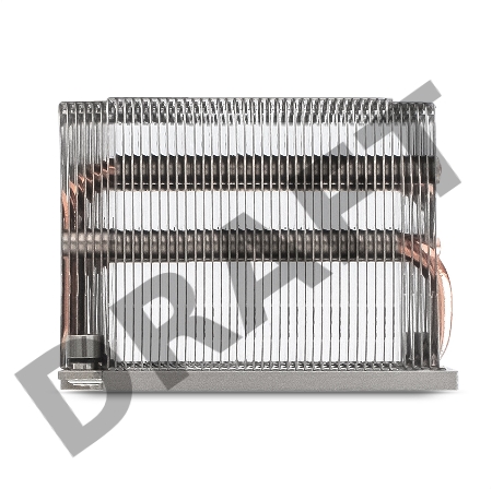 Радиатор для процессора ExeGate EX293448RUS ESNK-P0068P.2U.3647.Cu (Al+Cu, 2U, 4 тепл. трубки, LGA3647, TDP 205W, 390г, на винтах, с термопастой, Retail box)