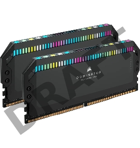 Память оперативная Corsair DDR5, 5600MHz 64GB 2x32GB DIMM, Unbuffered, 40-40-40-77, Std PMIC, XMP 3.0, DOMINATOR PLATINUM RGB DDR5 Black Heatspreader, RGB LED, 1.25V