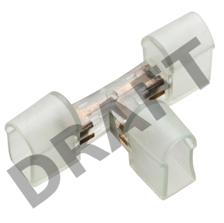 Коннектор-Т для Гибкого Неона 12х26 (без иглы) (цена за 1 шт.)