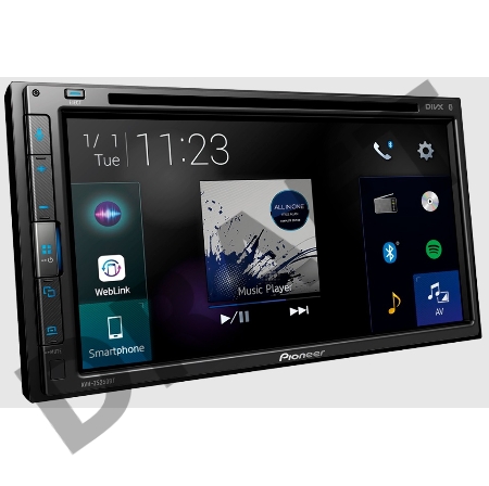 Автомагнитола CD DVD Pioneer AVH-Z5250BT 2DIN 4x50Вт