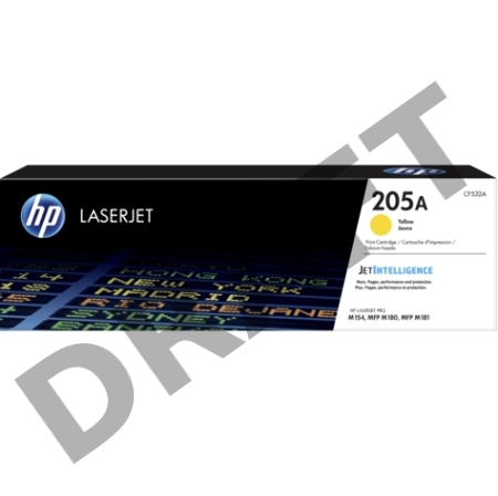 Тонер-картридж HP 205A жёлтый для HP LaserJet M180/M181 900 страниц.