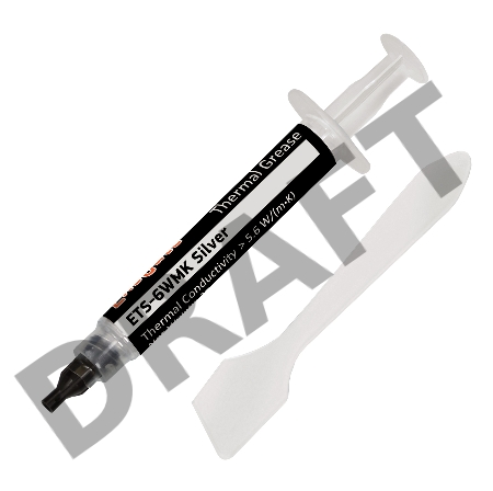 Термопаста ExeGate ETS-6WMK Silver, шприц с лопаткой, 2г