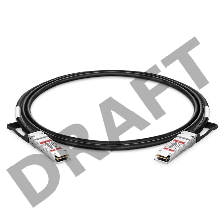 Твинаксиальный медный кабель 1m (3ft) FS for Mellanox MCP1600-E001E30 Compatible 100G QSFP28 Passive Direct Attach Copper Twinax Cable for InfiniBand EDR