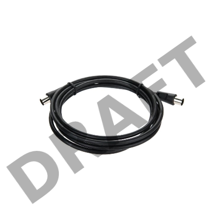 Кабель соединительный антенный 9.5mm, 75Ом,ТВ-М-->ТВ-M, 2m, Telecom (TTV9555-2M)