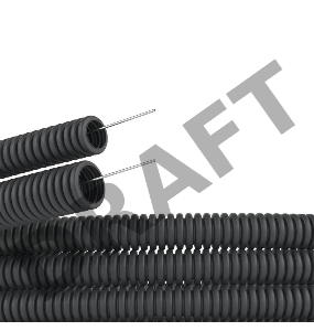 Труба гофрированная ПНД d32мм с протяж. черн. (уп.25м) ДКС 71732