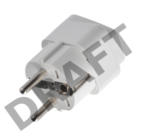 Сетевой переходник GoPower универсальный 1р.С/З белый (1/10/800)