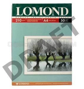 Фотобумага Lomond 0102021 A4/210г/м2/50л./белый глянцевое/матовое для струйной печати