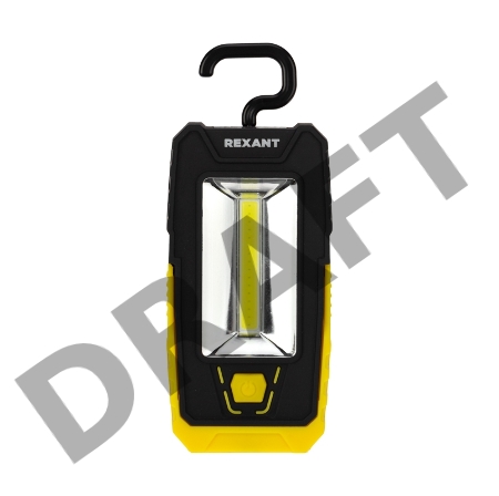 Фонарь рабочий-трансформер NEW AGE с дальним головным 3 Вт и ближним боковым светом 6 Вт REXANT, поворотный магнит, складной крюк