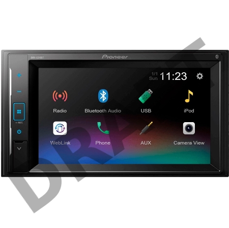 Автомагнитола Pioneer DMH-A245BT 2DIN 4x50Вт
