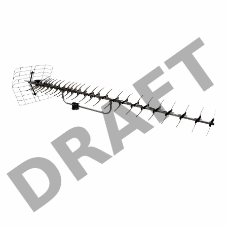 ТВ антенна наружная «Активная» для цифрового ТВ DVB-T2, RX-415-1 REXANT