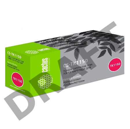 Тонер Картридж Cactus CS-TK1150 черный (3000стр.) для Kyocera Ecosys P2235d/P2235dn/P2235dw/M2735dw